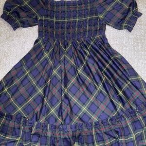 Ralph Lauren Navy Plaid Kids Dress